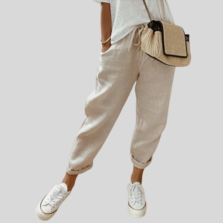 Elegante Pantalone Comodo Fluido