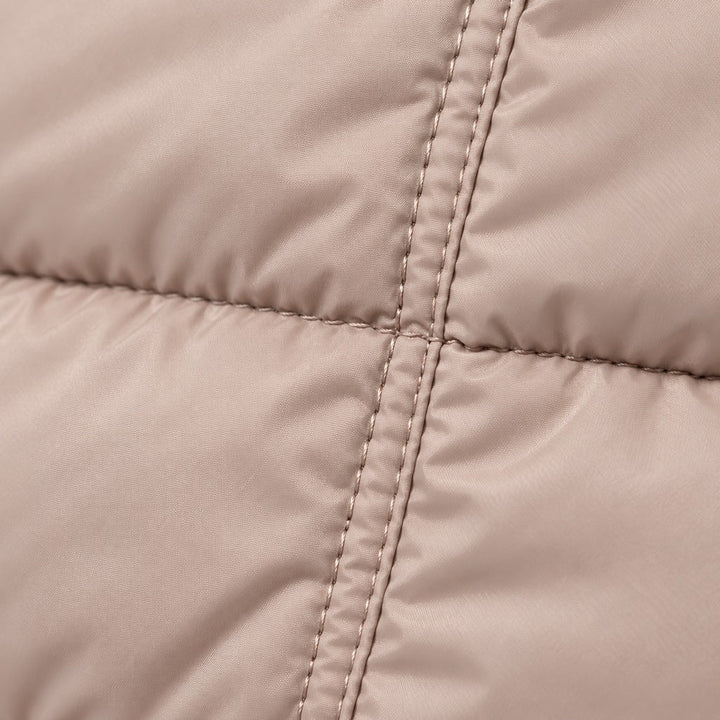 Kacob | Women's Fitted Puffer Winter Jacket with Faux Fur Lined Hood – Quilted Padded Short Coat