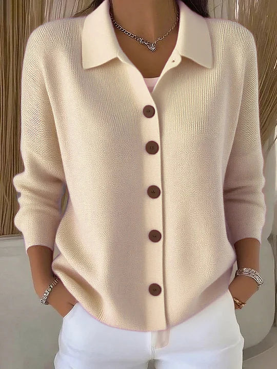 Cardigan con Collo e Bottoni Fosca – foto 4