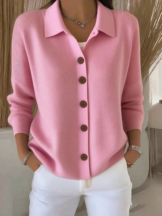 Cardigan con Collo e Bottoni Fosca – foto 2