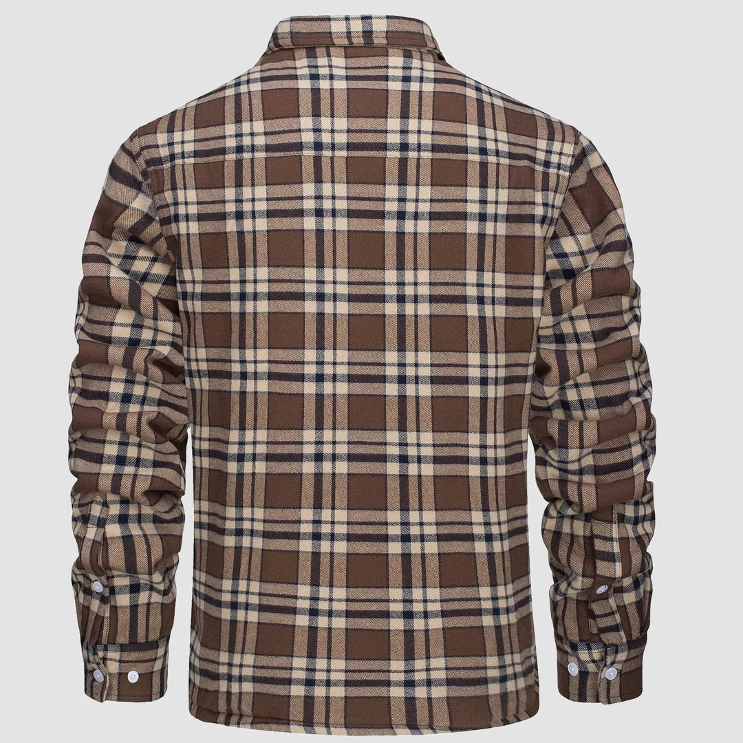 Giacca Camicia Casual da Uomo con Tasche Autunnale