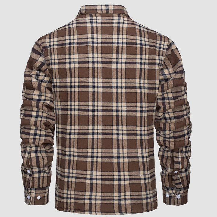 Giacca Camicia Casual da Uomo con Tasche Autunnale