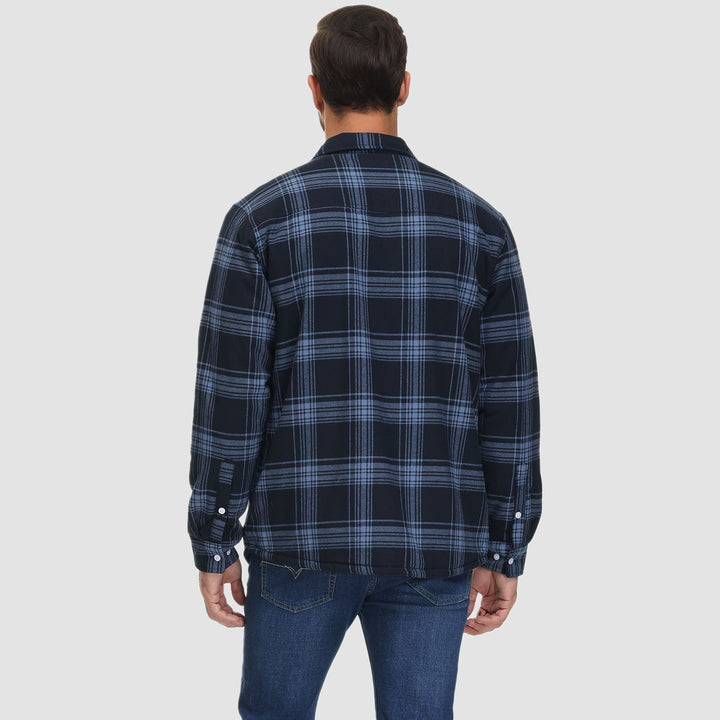 Giacca Camicia Casual da Uomo con Tasche Autunnale