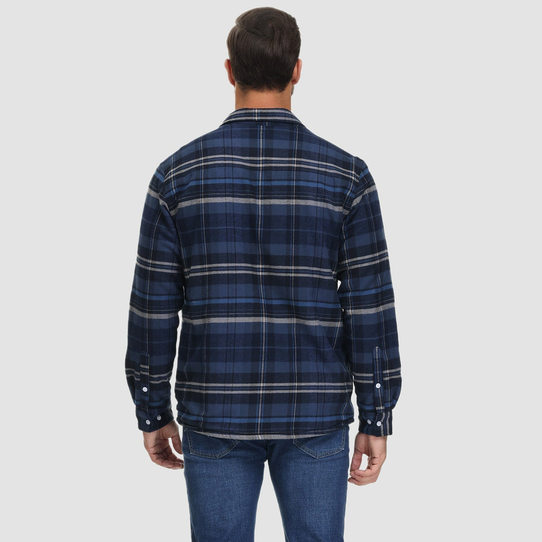 Giacca Camicia Casual da Uomo con Tasche Autunnale