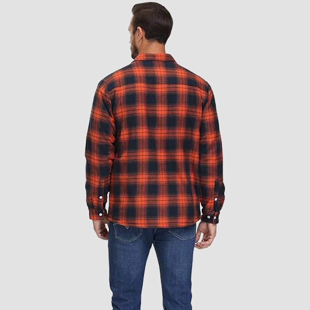 Giacca Camicia Casual da Uomo con Tasche Autunnale