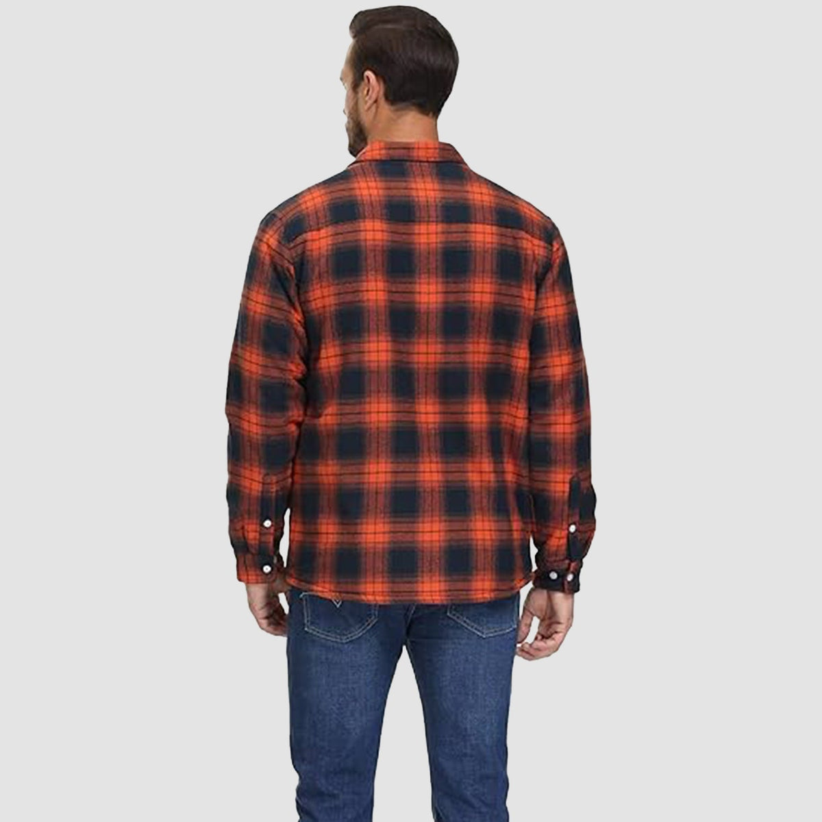 Giacca Camicia Casual da Uomo con Tasche Autunnale