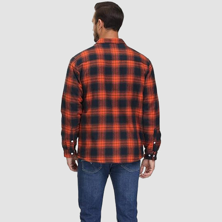 Giacca Camicia Casual da Uomo con Tasche Autunnale