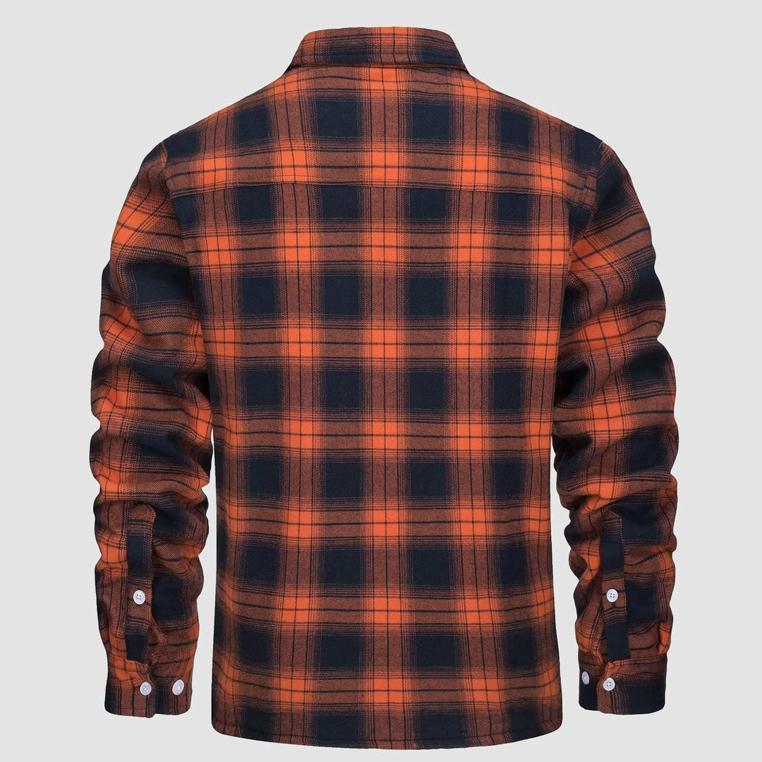 Giacca Camicia Casual da Uomo con Tasche Autunnale
