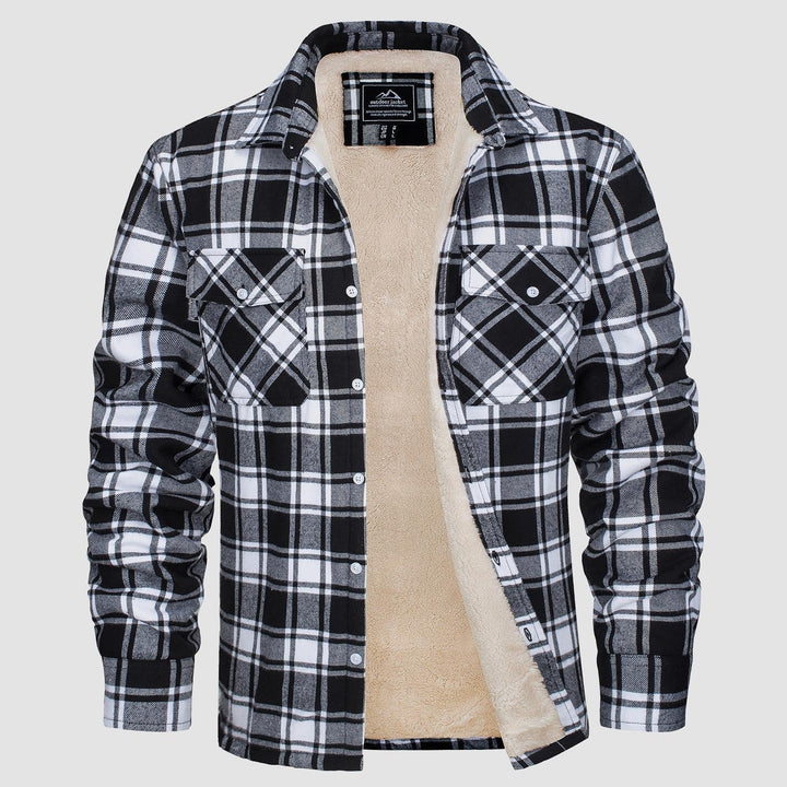 Giacca Camicia Casual da Uomo con Tasche Autunnale