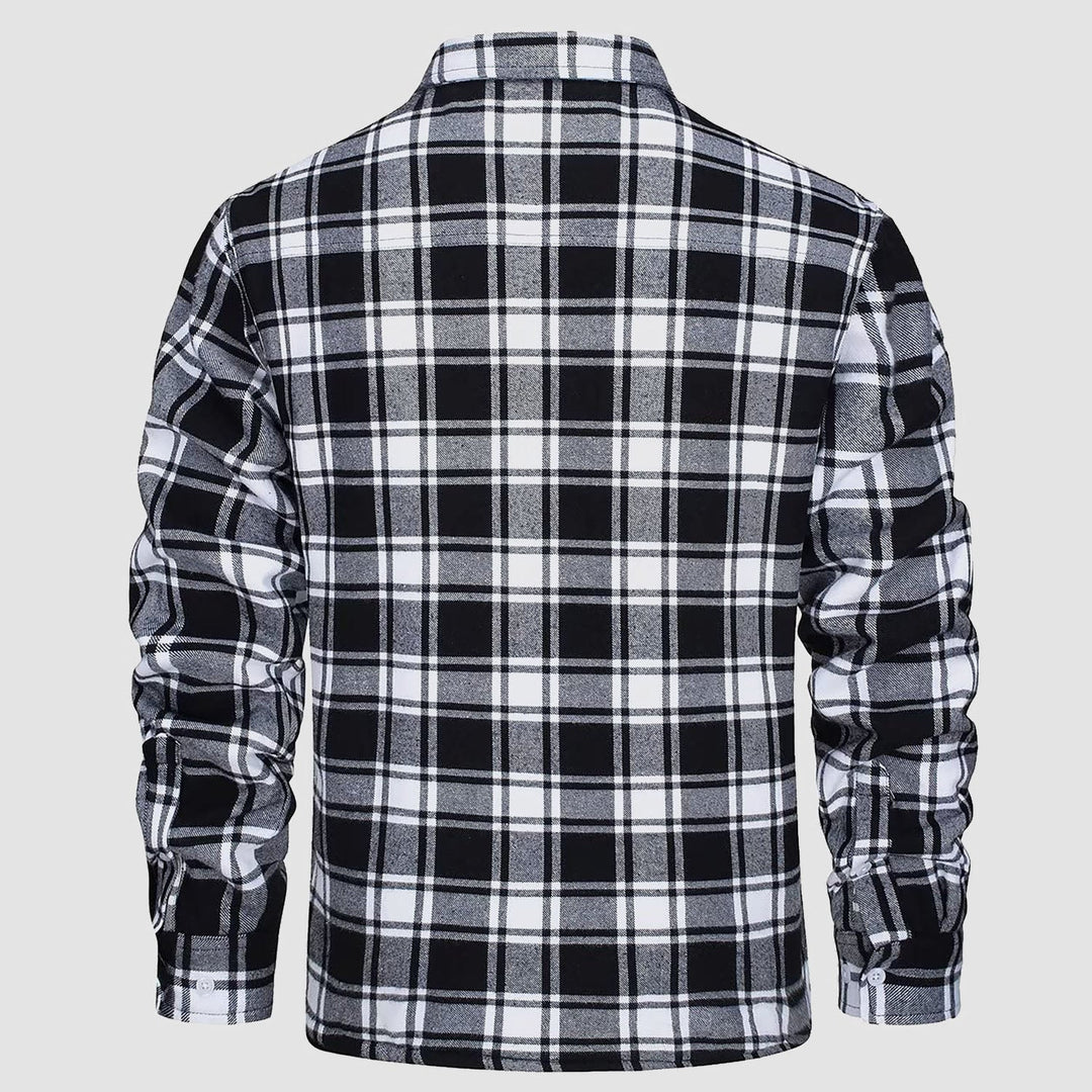 Giacca Camicia Casual da Uomo con Tasche Autunnale