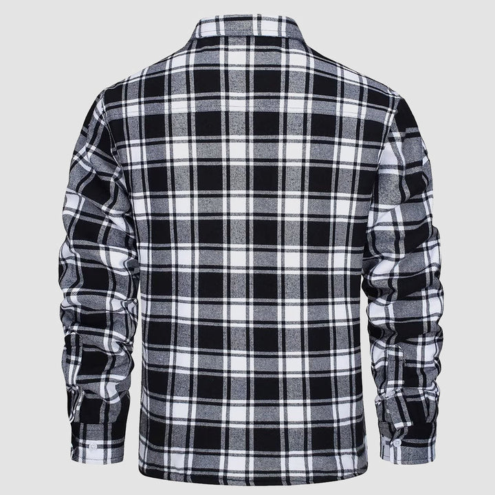 Giacca Camicia Casual da Uomo con Tasche Autunnale