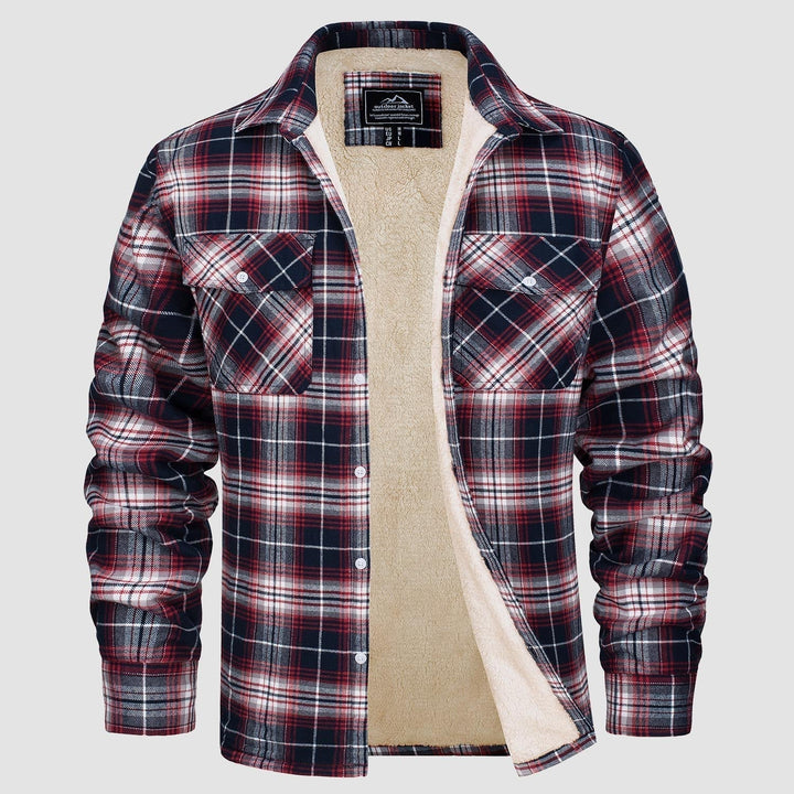 Giacca Camicia Casual da Uomo con Tasche Autunnale