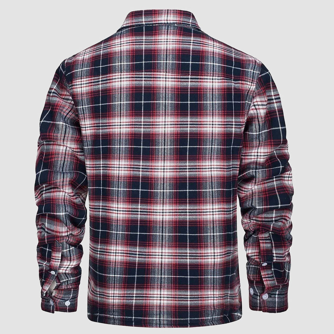 Giacca Camicia Casual da Uomo con Tasche Autunnale