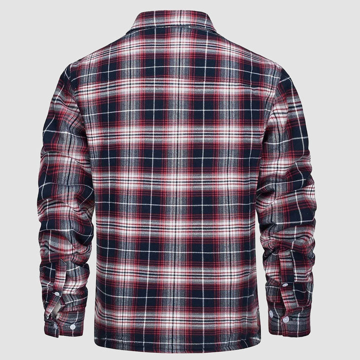 Giacca Camicia Casual da Uomo con Tasche Autunnale