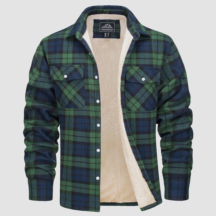 Giacca Camicia Casual da Uomo con Tasche Autunnale