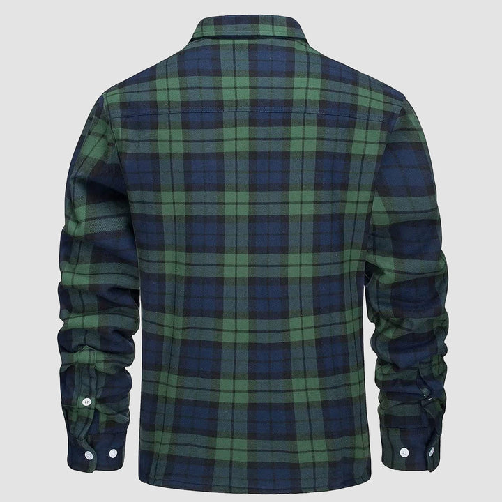 Giacca Camicia Casual da Uomo con Tasche Autunnale