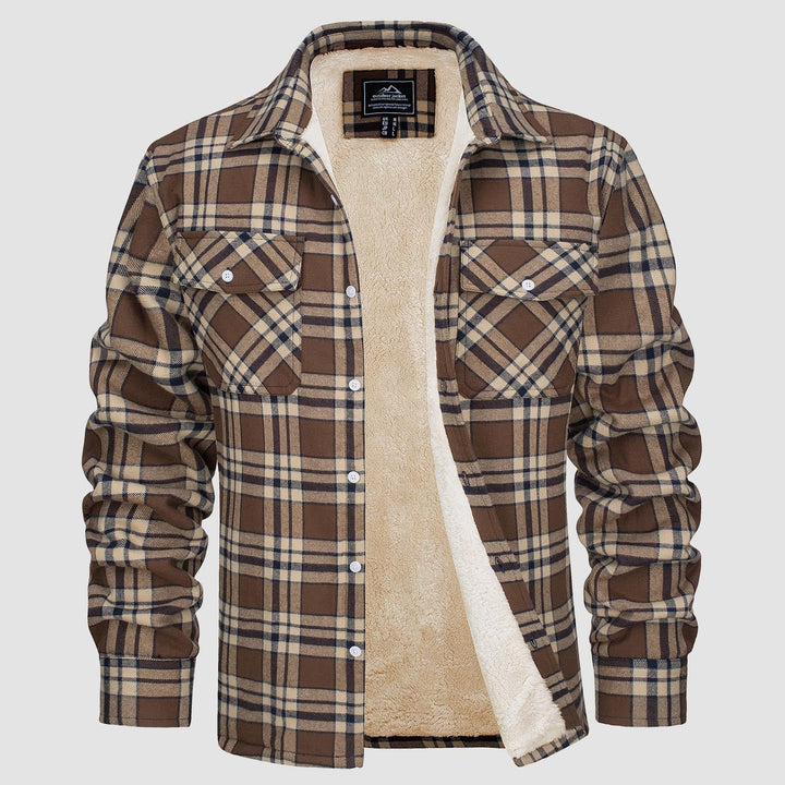 Giacca Camicia Casual da Uomo con Tasche Autunnale