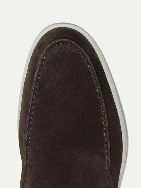 Mocassino Classico in Pelle Suède Marrone