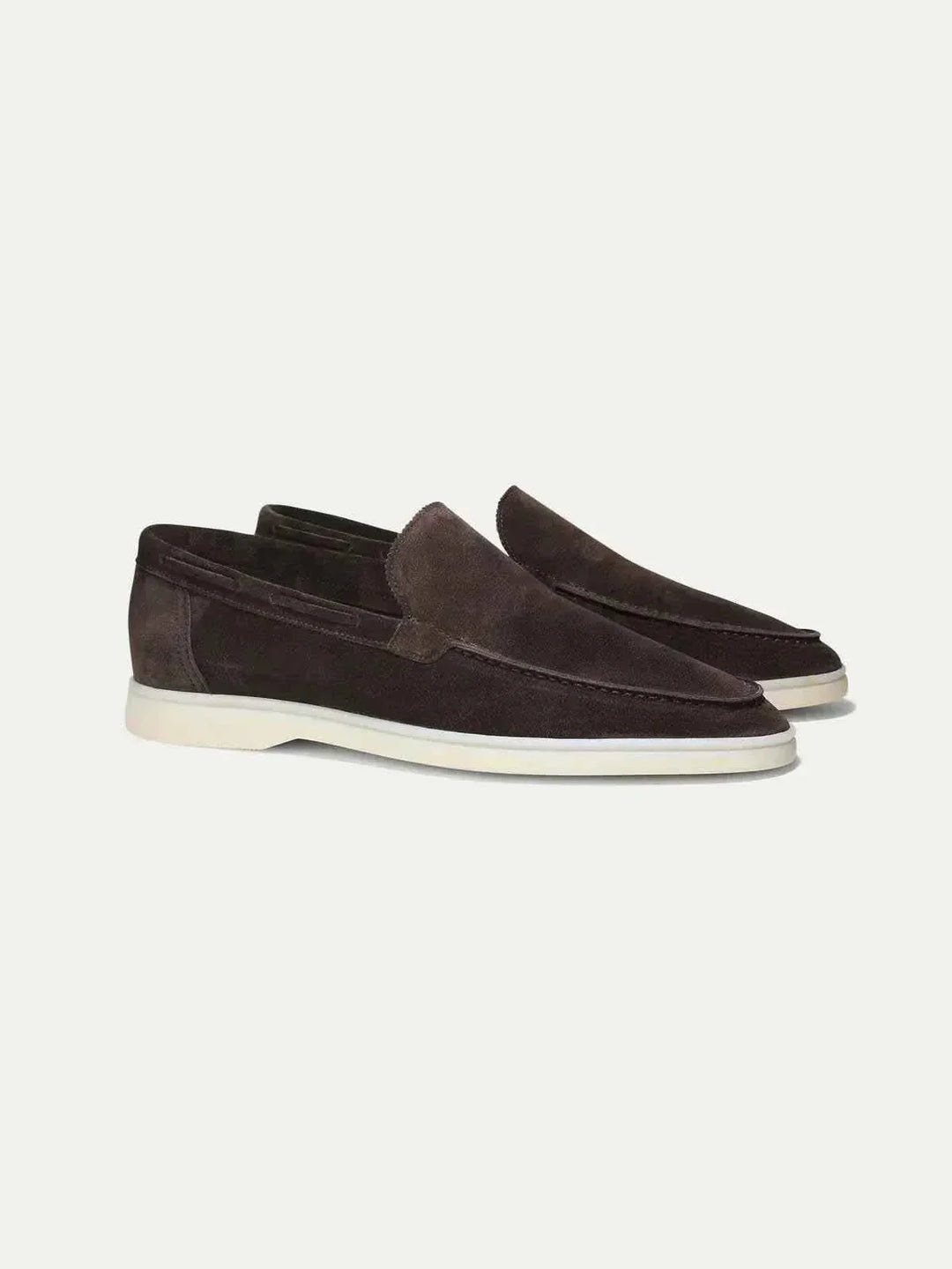 Mocassino Classico in Pelle Suède Marrone