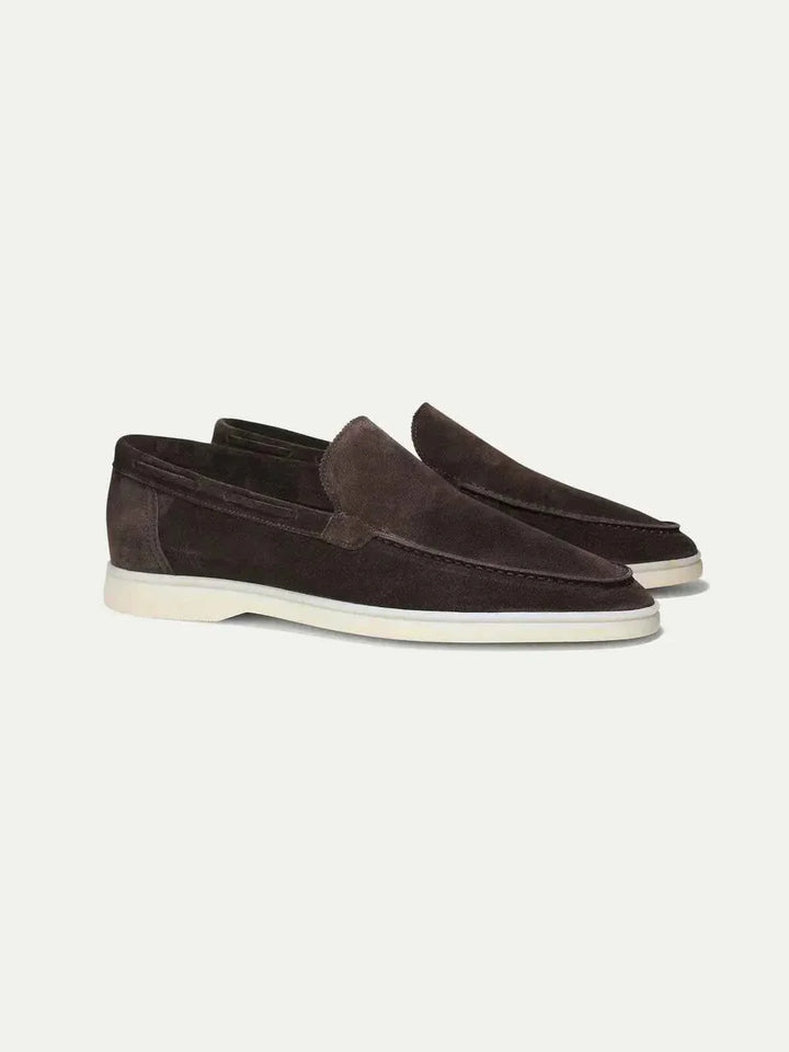 Mocassino Classico in Pelle Suède Marrone