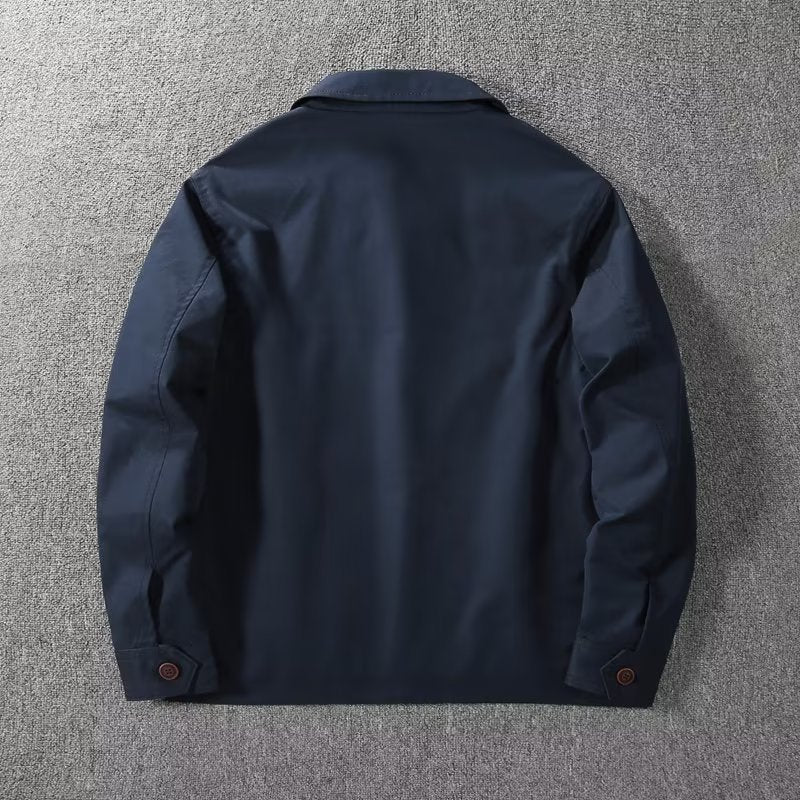 Giacca antivento in nylon con colletto a revers e fodera in cotone | Perfetta per l'autunno
