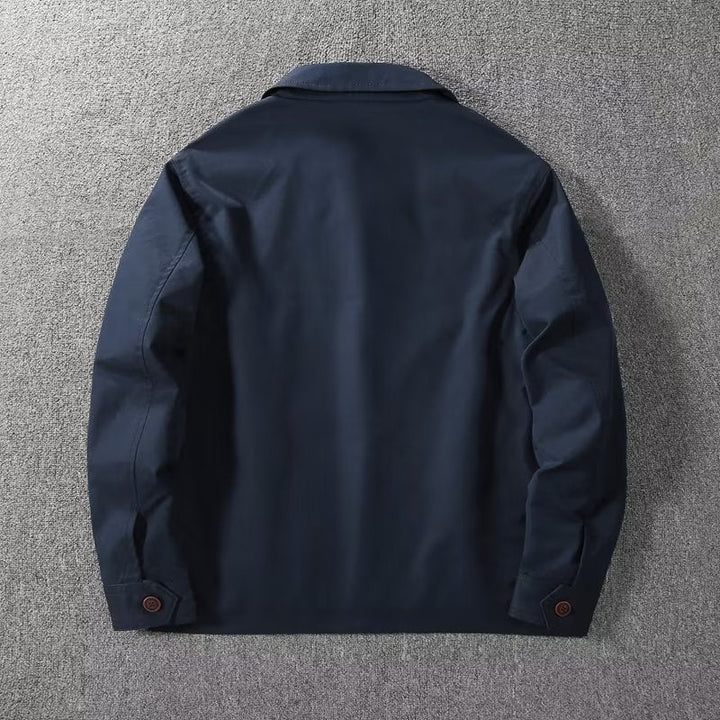 Giacca antivento in nylon con colletto a revers e fodera in cotone | Perfetta per l'autunno