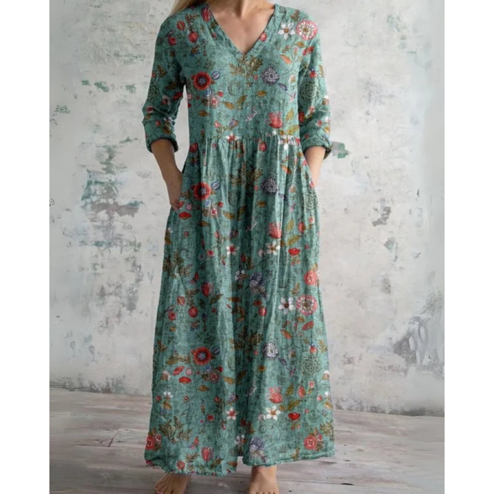 ELEANOR | MAXI ABITO VINTAGE FIORI