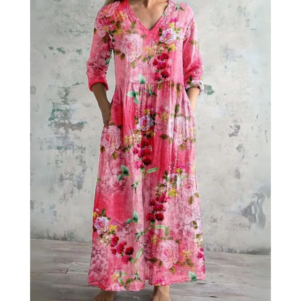 ELEANOR | MAXI ABITO VINTAGE FIORI