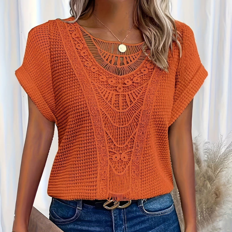 Top in Maglia e Pizzo Sandrine – foto 4
