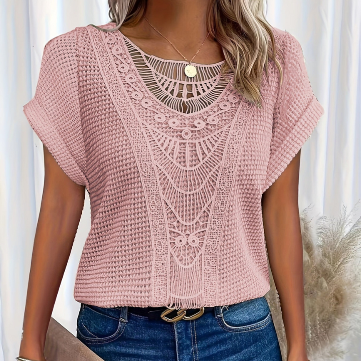 Top in Maglia e Pizzo Sandrine – foto 3
