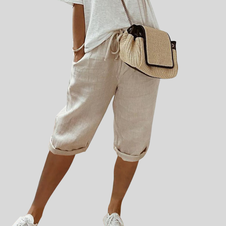 Pantaloni Corti Fluidi Comodi Eleganti