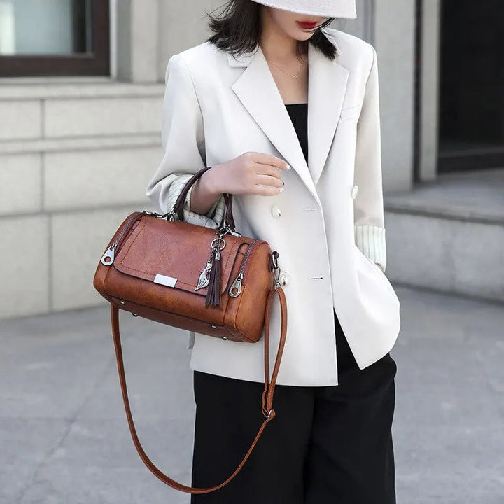 Borsa in Pelle Testurizzata Donna Julie – foto 2