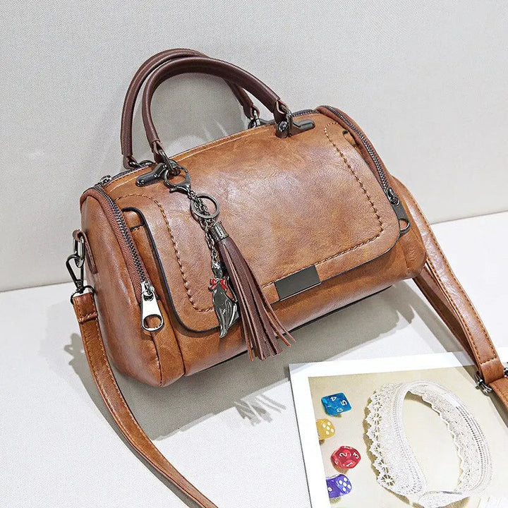 Borsa in Pelle Testurizzata Donna Julie – foto 5