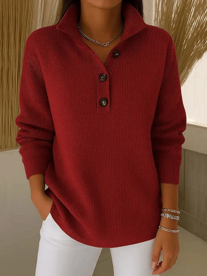 Maglione Polo con Scollo a V Amalia – foto 3