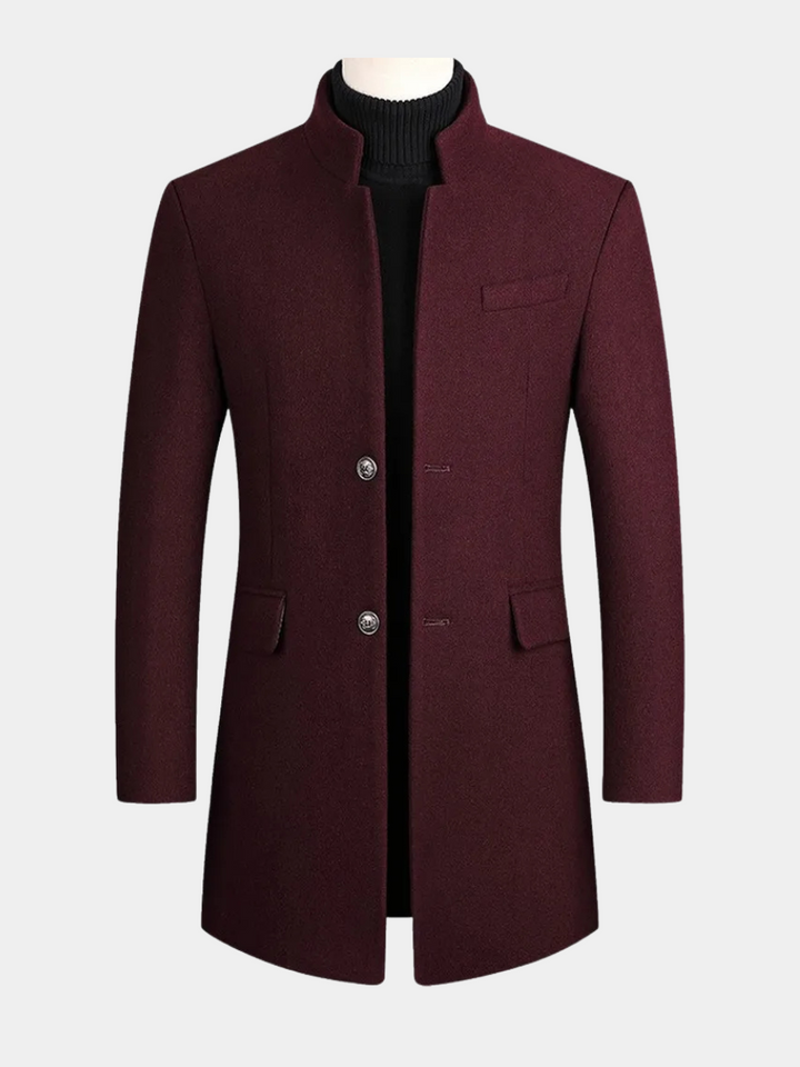 Cappotto Senza Tempo Uomo Elia Bordeaux – Bottega Moretti