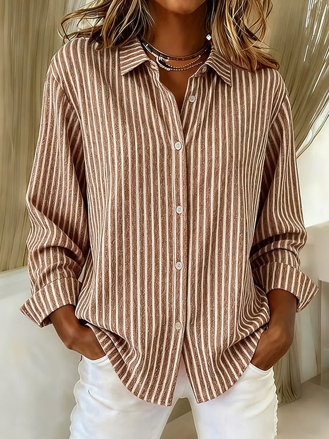 Camicia a Righe con Bottoni Ginevra – foto 3
