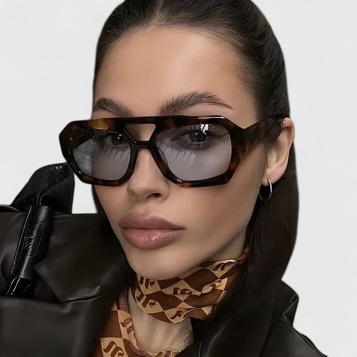 Eleganti Occhiali da Sole Zhaylinn Leopardo Champagne – Bottega Moretti