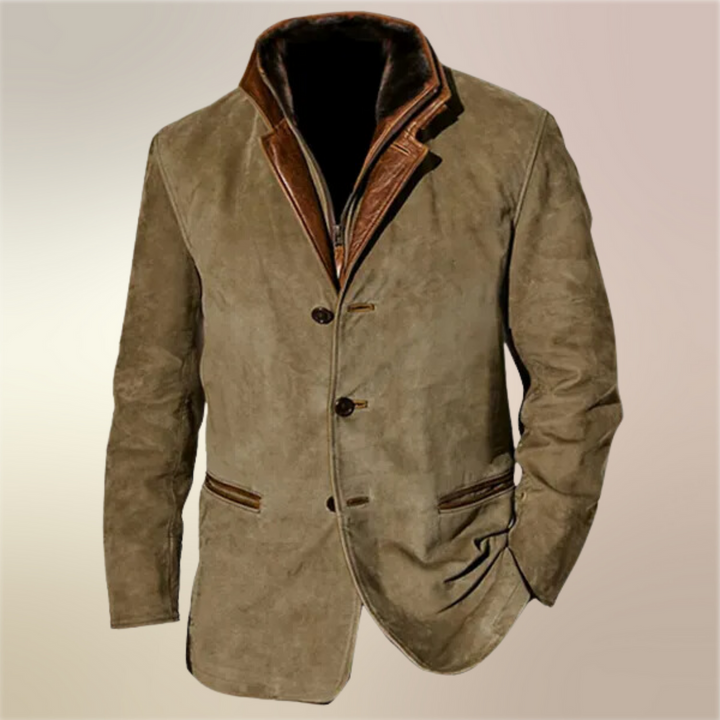 Giacca Vintage Elegante Uomo Bruno – foto 10