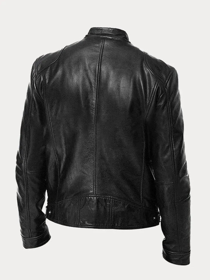 Giacca in Pelle Casual Uomo Nicola – foto 12