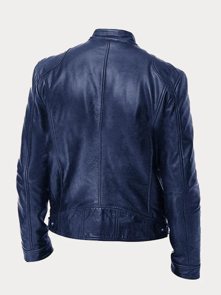 Giacca in Pelle Casual Uomo Nicola – foto 16