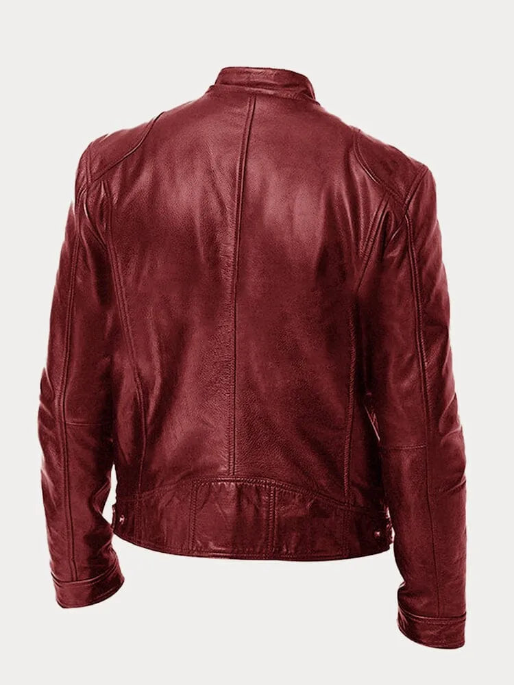 Giacca in Pelle Casual Uomo Nicola – foto 14