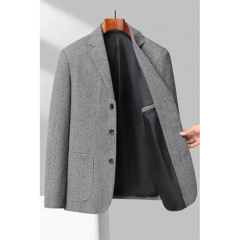 Blazer da Uomo Taglio Su Misura Leggero Foderato