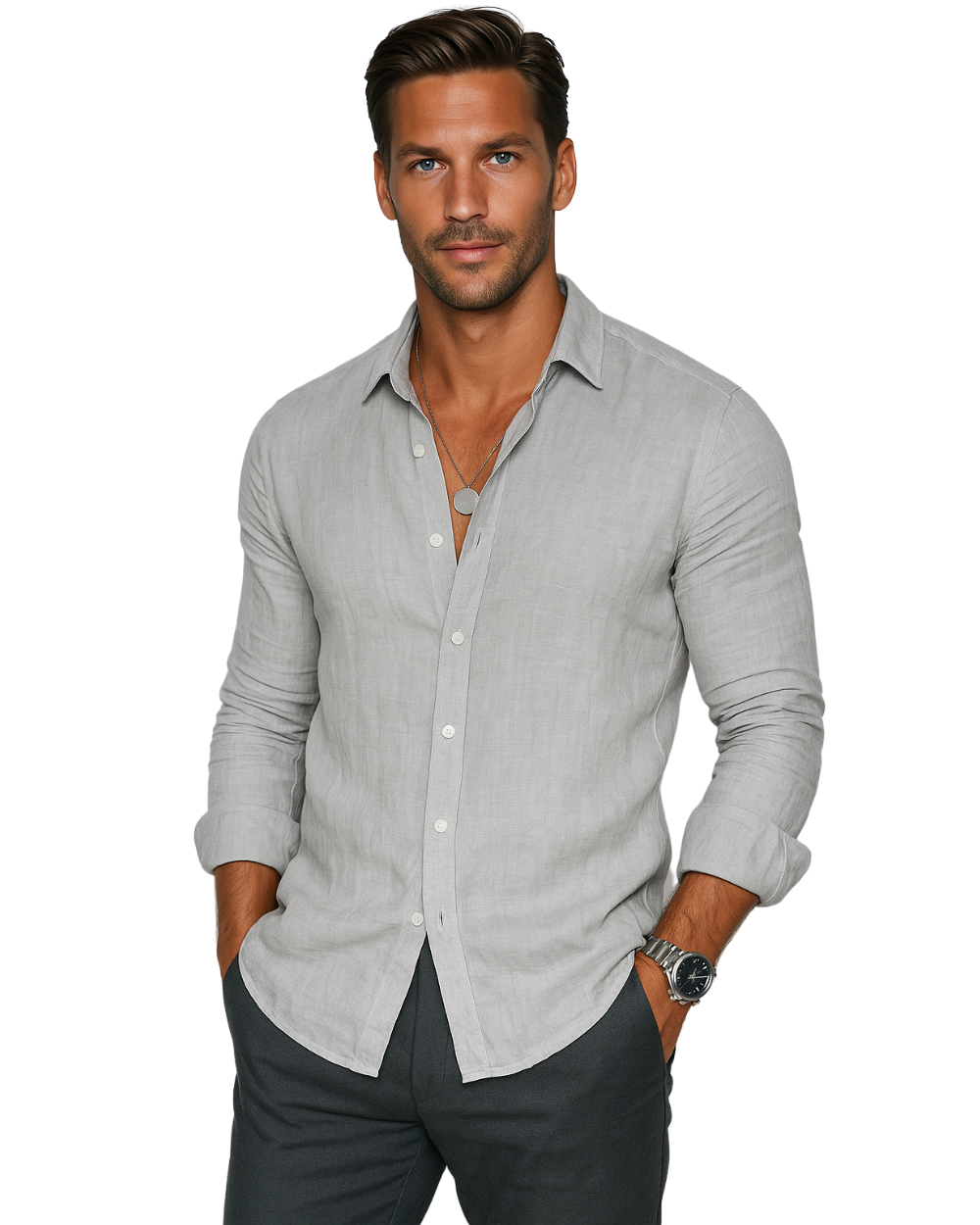 Camicia Casual Uomo Lucas – foto 12