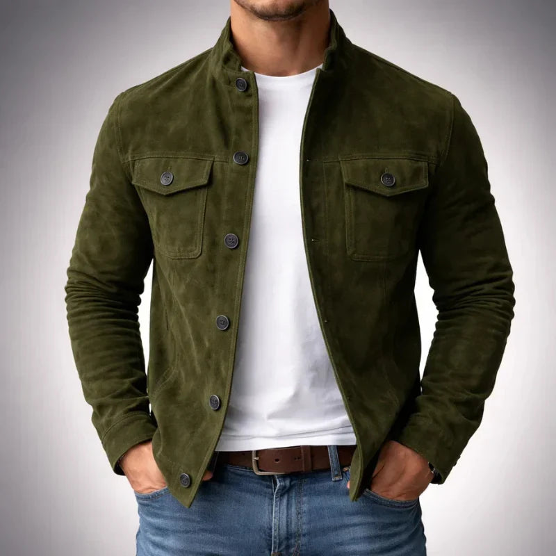 Giacca Scamosciata Marc Verde – Bottega Moretti