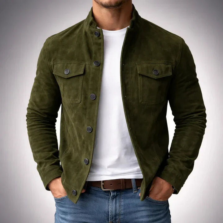 Giacca Scamosciata Marc Verde – Bottega Moretti