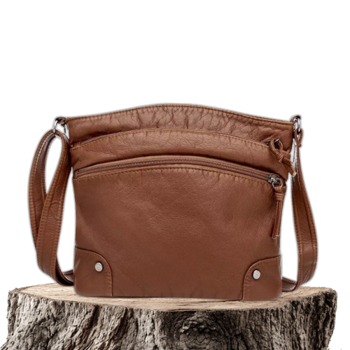 Elegante Borsa a Tracolla Donna Kelly Marrone – Bottega Moretti