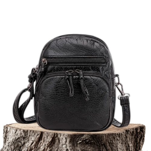 Borsa in Pelle Essenziale Donna Sara Nero – Bottega Moretti