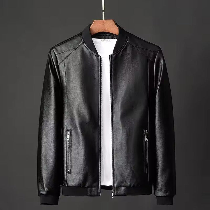 Giacca Bomber Uomo con Polsini a Costine e Tasche con Zip