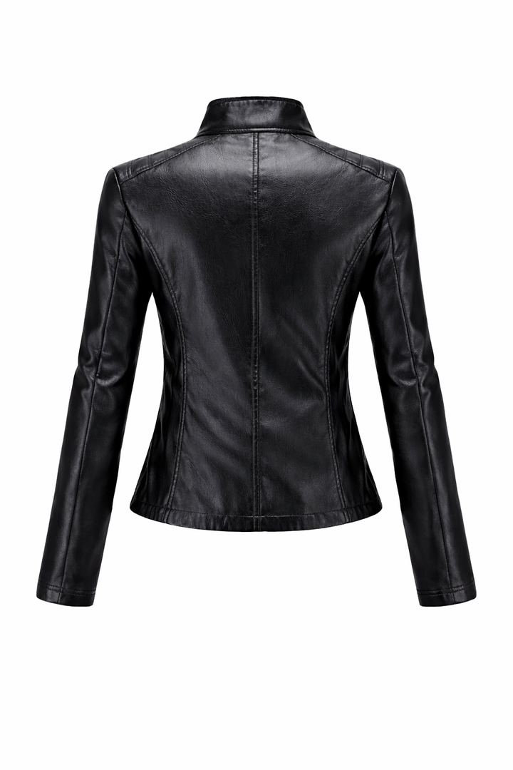 Women's Real Leather Quilted Biker Jacket – Sentinels