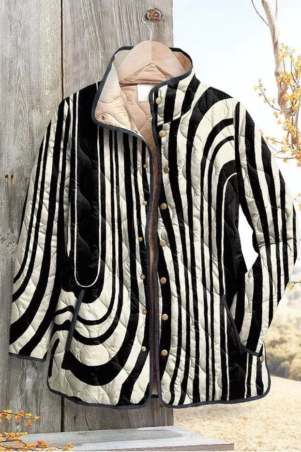 Giacca Trapuntata Effetto Zebra Hannah – foto 2